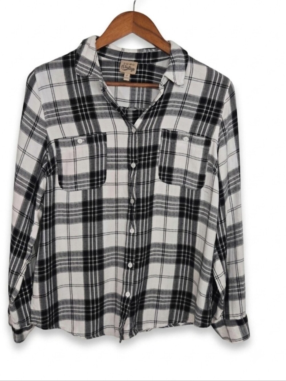 Como Vintage plaid print‎ button down